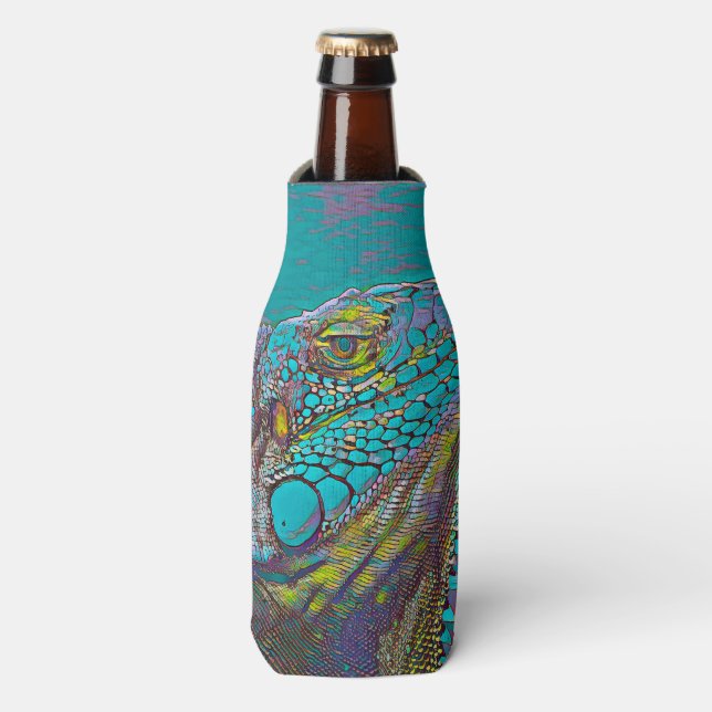 AnimalMix_Iguana_011 Bottle Cooler (Bottle Front)