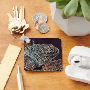 AnimalMix_Iguana_012 Key Ring