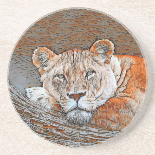 AnimalMix_Lion_022 Coaster (Front)