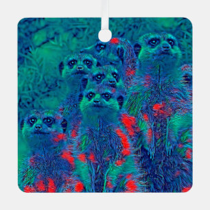 AnimalMix_Meerkat_015 Metal Tree Decoration