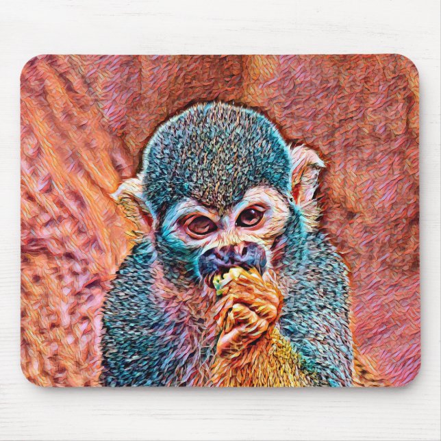 AnimalMix_Monkey_001_by_JAMColors Mouse Mat (Front)