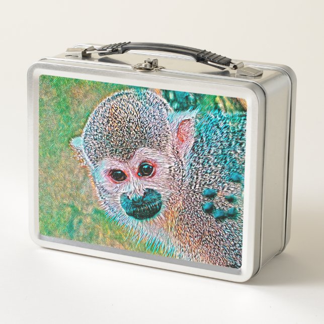AnimalMix_Monkey_010 Metal Lunch Box (Front)