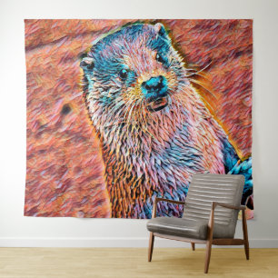AnimalMix_Otter_002 Tapestry