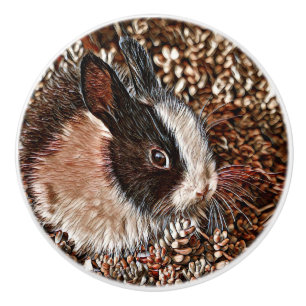 AnimalMix_Rabbit_005 Ceramic Knob