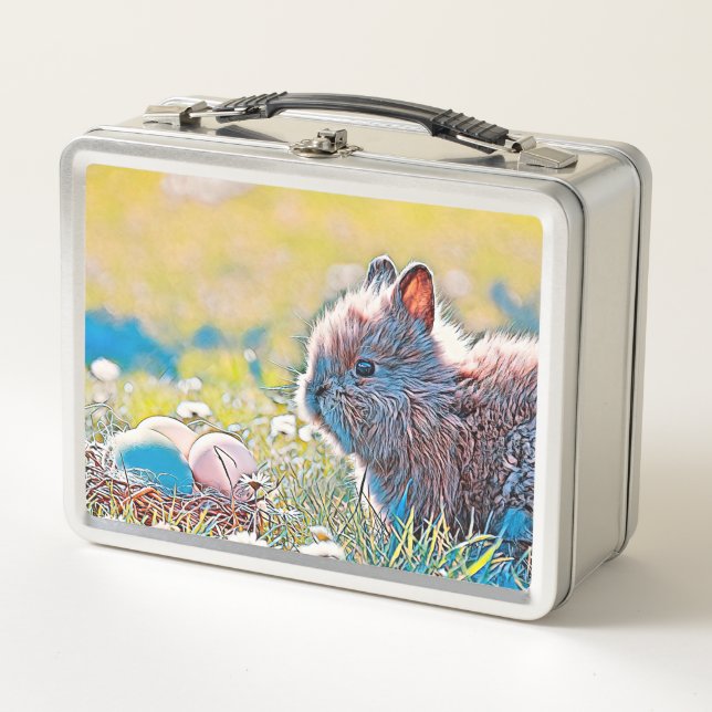 AnimalMix_Rabbit_037 Metal Lunch Box (Front)