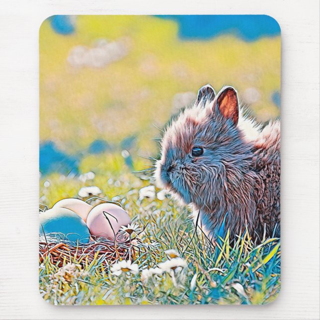 AnimalMix_Rabbit_037 Mouse Mat (Front)