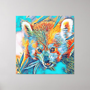 AnimalMix_RedPanda_001 Canvas Print