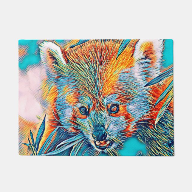 AnimalMix_RedPanda_001 Doormat (Front)