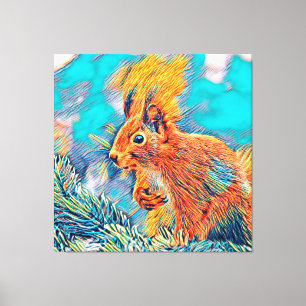 AnimalMix_Squirrel_001 Canvas Print