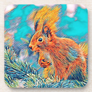 AnimalMix_Squirrel_001 Coaster