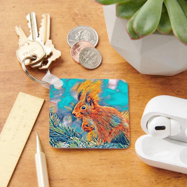 AnimalMix_Squirrel_001 Key Ring (Desk)