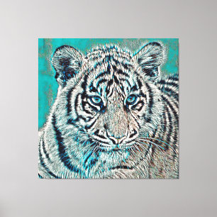 AnimalMix_Tiger_046 Canvas Print