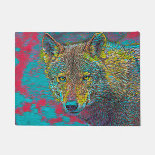 AnimalMix_Wolf_013 Doormat