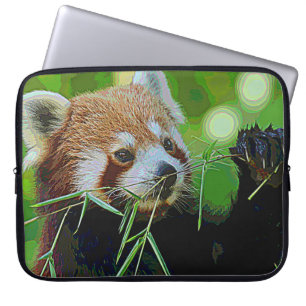 AnimalPaint_RedPanda_20171201_by_JAMColors Laptop Sleeve