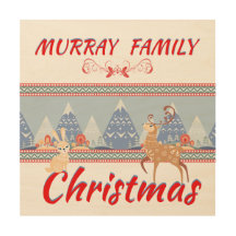 Animals And Blue Trees Christmas