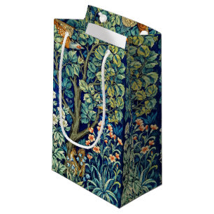 Animals and Flowers, Forest, William Morris Small Gift Bag