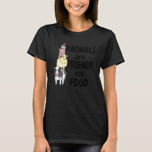 Animals Are Friends Not Food Vegan Vegetarian T-Shirt