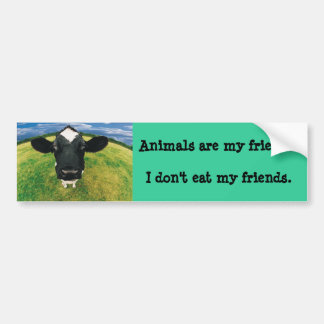 Animals Are My Friends Bumper Sticker