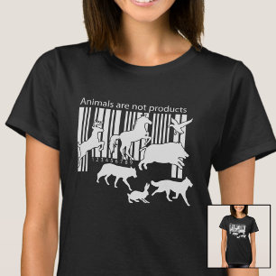 Animals are Not Products Barcode Vegan  T-Shirt
