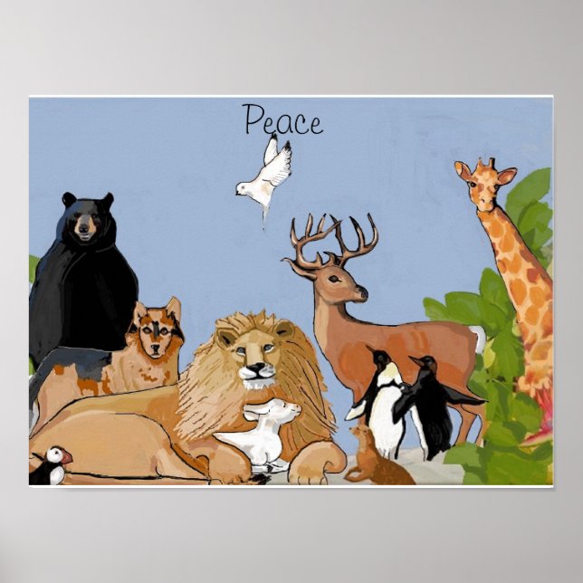 Animals at Peace Poster (Front)