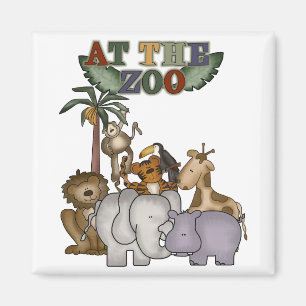 Animals at the Zoo Tshirts and Gifts Magnet