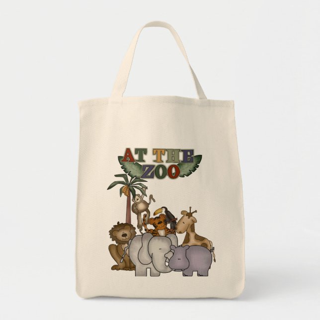 Animals at the Zoo Tshirts and Gifts Tote Bag (Front)
