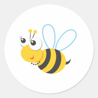 Animals - Bee Classic Round Sticker