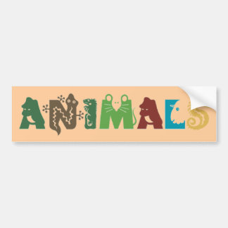 Animals Bumpersticker Bumper Sticker