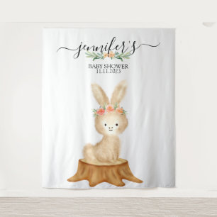 Animals bunny rabbit Family wildlife baby backdrop Tapestry