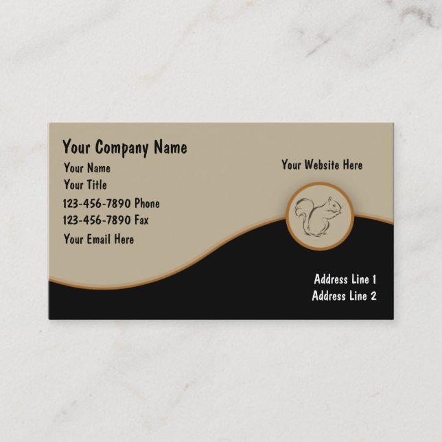 Animals Business Cards (Front)