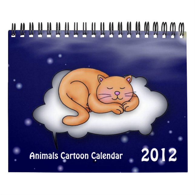 Animals Cartoon 2012 Calendar (Cover)