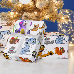 Animals Cartoon  Wrapping Paper