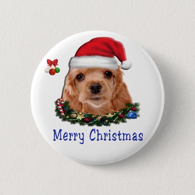 Animals Christmas 6 Cm Round Badge (Front)