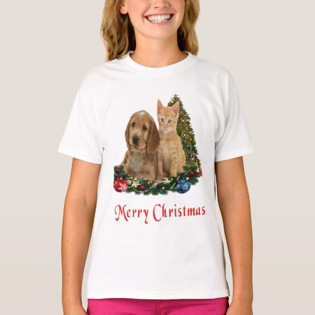 Animals Christmas t-shirts (Front)