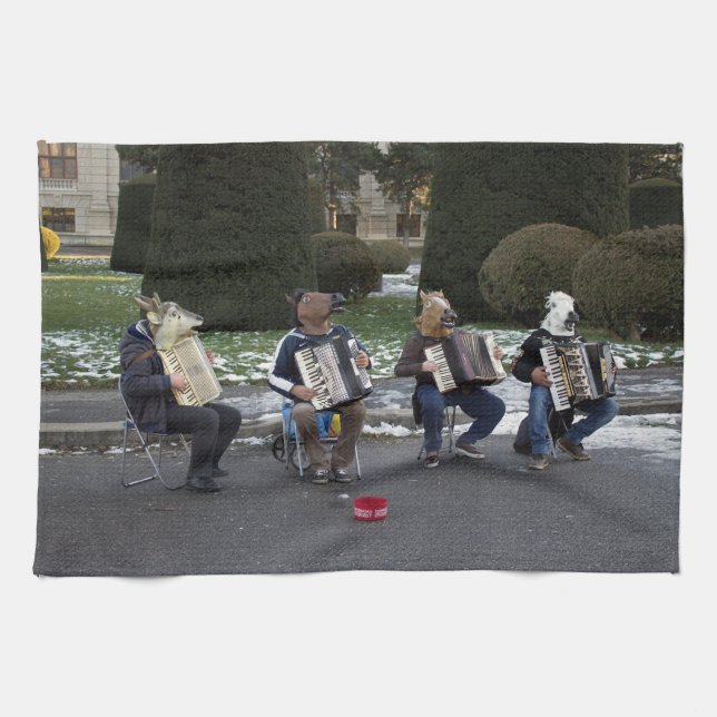 Animal's Concert Tea Towel (Horizontal)