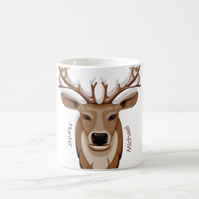 Animals Deer Hunter Hunting mug (Center)