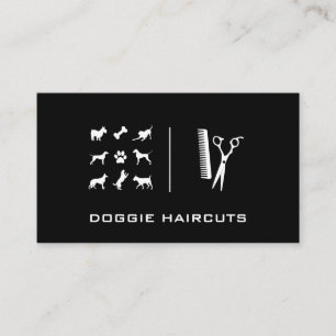 Animals Dogs Pets Grooming Business Card