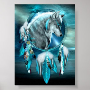 Animals Embroidery Diamond Painting Kits Wolf  Poster