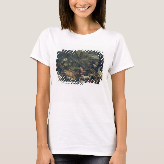 Animals Entering the Ark (oil on canvas) T-Shirt (Front)