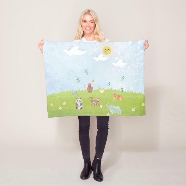 ANIMALS FLEECE BLANKET (In Situ)