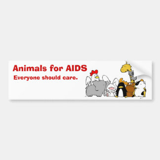 Animals for AIDS Bumper Sticker