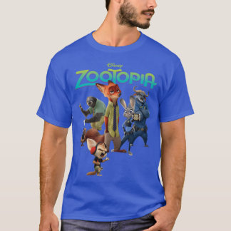 Animals Friends Big Vintage Funny City Cartoon in  T-Shirt