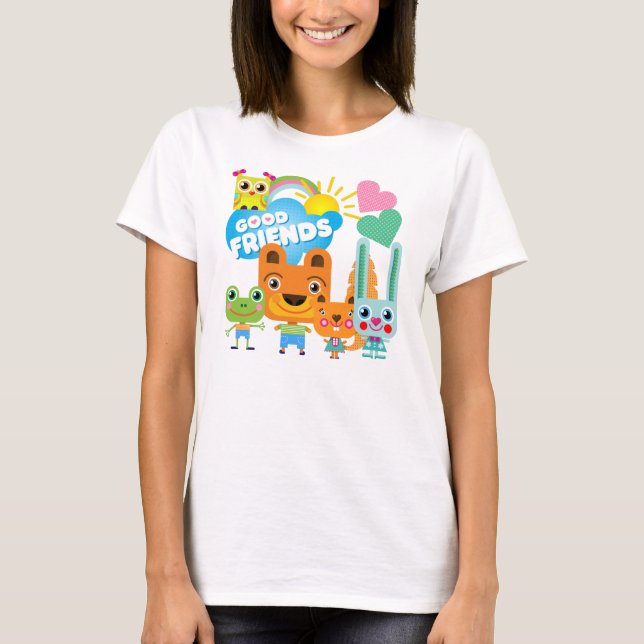 Animals Good Friends T-Shirt (Front)