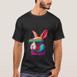Animals Graphic  Bunny Wearing Sunglasses 3 T-Shirt