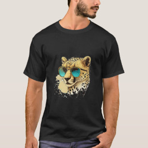 Animals Graphic Cheetah Wearing Sunglasses 1 T-Shirt