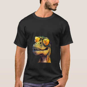 Animals Graphic rex Dinosaur Wearing Sunglasses 4 T-Shirt