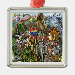 Animals Great & Small Metal Tree Decoration