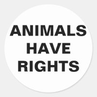 Animals Have Rights Sticker