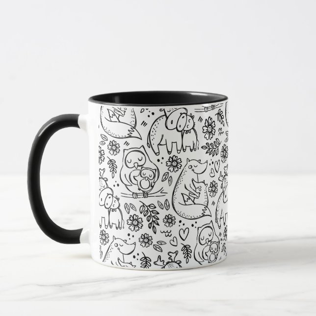 Animals Hug Love Mug (Left)