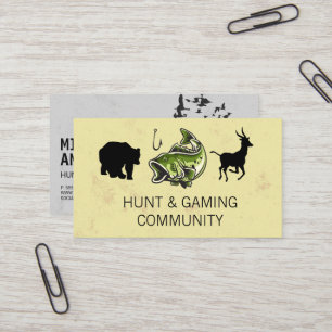 Animals / Hunting / Gaming Business Card